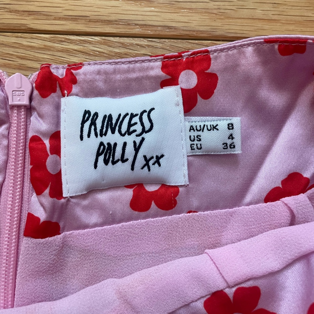 Princess Polly Olton Mini Skirt Pink US 4 - Picture 4 of 5